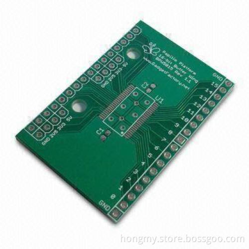 Two-layered PCB with Green Solder Mask and 1.6mm Thickness